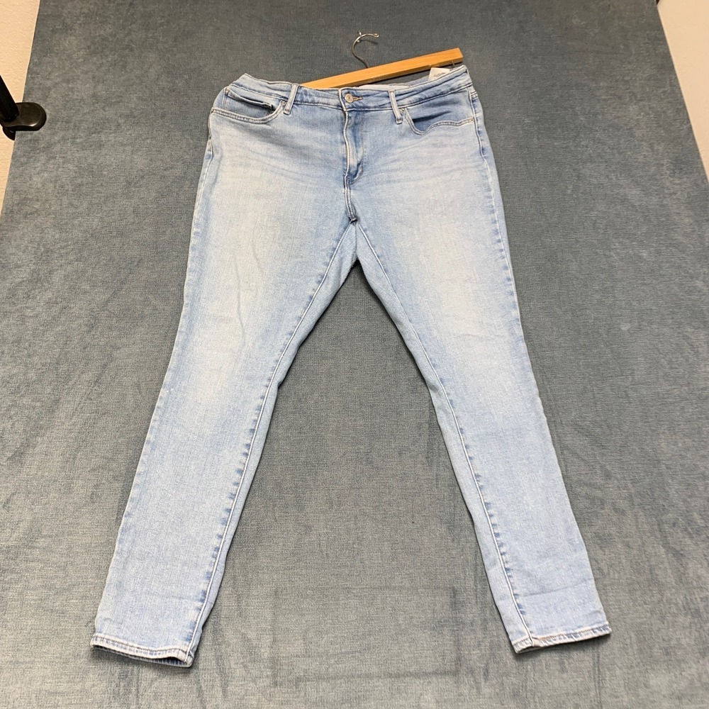 Levi's 711 Skinny Jeans Womens 33x30 Blue Denim Pockets Light Wash Casual Wear